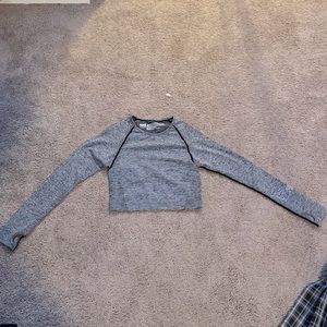 PINK black and grey sports/workout top